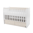 Letto per bambini MATRIX NEW white+light oak /telaio a doghe - livello 2/
